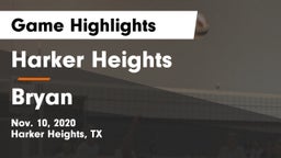 Harker Heights  vs Bryan  Game Highlights - Nov. 10, 2020