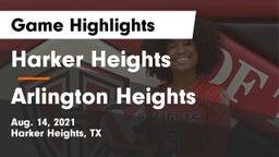 Harker Heights  vs Arlington Heights  Game Highlights - Aug. 14, 2021