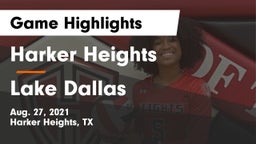 Harker Heights  vs Lake Dallas  Game Highlights - Aug. 27, 2021
