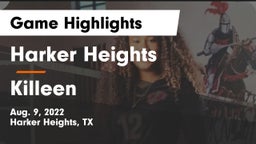 Harker Heights  vs Killeen  Game Highlights - Aug. 9, 2022