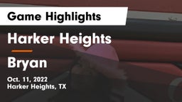 Harker Heights  vs Bryan  Game Highlights - Oct. 11, 2022