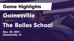 Gainesville  vs The Bolles School Game Highlights - Dec. 28, 2021