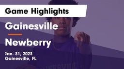 Gainesville  vs Newberry  Game Highlights - Jan. 31, 2023