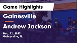 Gainesville  vs Andrew Jackson  Game Highlights - Dec. 22, 2023