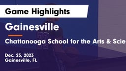 Gainesville  vs Chattanooga School for the Arts & Sciences Game Highlights - Dec. 23, 2023