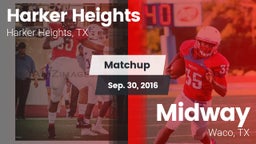 Matchup: Harker Heights High vs. Midway  2016