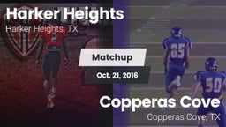 Matchup: Harker Heights High vs. Copperas Cove  2016