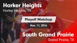 Matchup: Harker Heights High vs. South Grand Prairie  2016