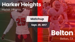Matchup: Harker Heights High vs. Belton  2017