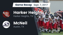 Recap: Harker Heights  vs. McNeil  2017