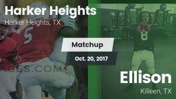 Matchup: Harker Heights High vs. Ellison  2017