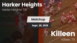 Matchup: Harker Heights High vs. Killeen  2018