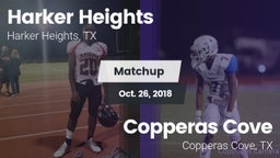 Matchup: Harker Heights High vs. Copperas Cove  2018