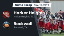 Recap: Harker Heights  vs. Rockwall  2019