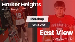 Matchup: Harker Heights High vs. East View  2020