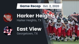 Recap: Harker Heights  vs. East View  2020