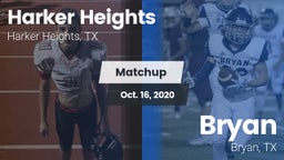 Matchup: Harker Heights High vs. Bryan  2020