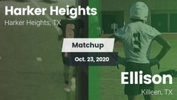 Matchup: Harker Heights High vs. Ellison  2020