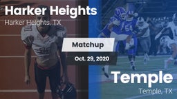 Matchup: Harker Heights High vs. Temple  2020