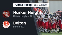 Recap: Harker Heights  vs. Belton  2020