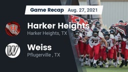Recap: Harker Heights  vs. Weiss  2021