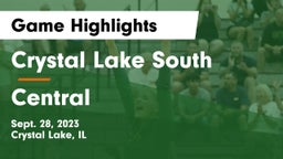Crystal Lake South  vs Central  Game Highlights - Sept. 28, 2023