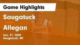 Saugatuck  vs Allegan  Game Highlights - Jan. 21, 2020