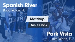 Matchup: Spanish River High vs. Park Vista  2016