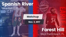 Matchup: Spanish River High vs. Forest Hill  2017