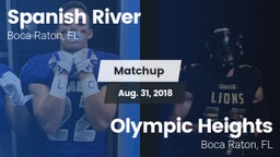 Matchup: Spanish River High vs. Olympic Heights  2018