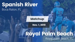 Matchup: Spanish River High vs. Royal Palm Beach  2019