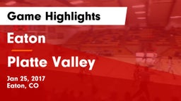 Eaton  vs Platte Valley  Game Highlights - Jan 25, 2017