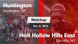Matchup: Huntington Booster vs. Half Hollow Hills East  2016