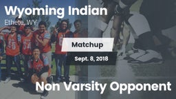 Matchup: Wyoming Indian High vs. Non Varsity Opponent 2018