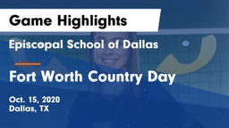 Episcopal School of Dallas vs Fort Worth Country Day  Game Highlights - Oct. 15, 2020