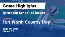 Episcopal School of Dallas vs Fort Worth Country Day  Game Highlights - Sept. 30, 2021