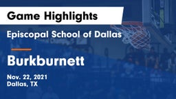 Episcopal School of Dallas vs Burkburnett  Game Highlights - Nov. 22, 2021