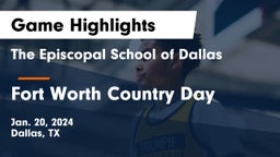 The Episcopal School of Dallas vs Fort Worth Country Day  Game Highlights - Jan. 20, 2024