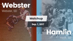 Matchup: Webster  vs. Hamlin  2017