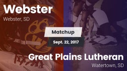 Matchup: Webster  vs. Great Plains Lutheran  2017