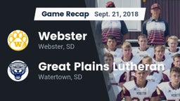 Recap: Webster  vs. Great Plains Lutheran  2018