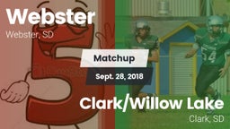 Matchup: Webster  vs. Clark/Willow Lake  2018