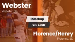 Matchup: Webster  vs. Florence/Henry  2018