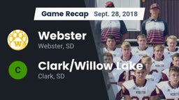 Recap: Webster  vs. Clark/Willow Lake  2018