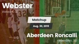 Matchup: Webster  vs. Aberdeen Roncalli  2019