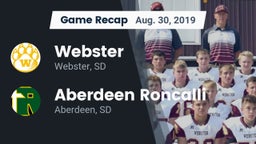 Recap: Webster  vs. Aberdeen Roncalli  2019