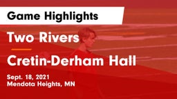 Two Rivers  vs Cretin-Derham Hall  Game Highlights - Sept. 18, 2021