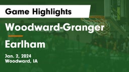 Woodward-Granger  vs Earlham  Game Highlights - Jan. 2, 2024