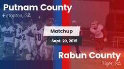 Matchup: Putnam County High vs. Rabun County  2019