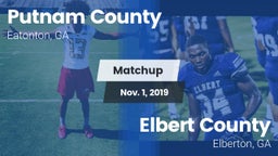 Matchup: Putnam County High vs. Elbert County  2019
